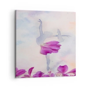 Bild auf Leinwand - Leinwandbild - Zart wie eine Blume - 50x50 cm