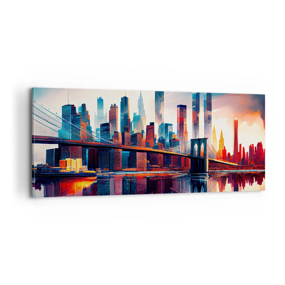 Bild auf Leinwand - Leinwandbild - Traumhaftes New York - 100x40 cm