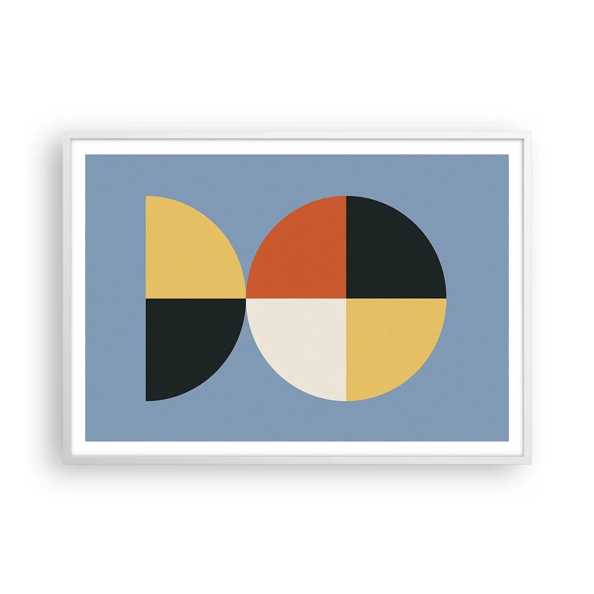 Poster in einem weißen Rahmen - Beobachte und zähle - 100x70 cm