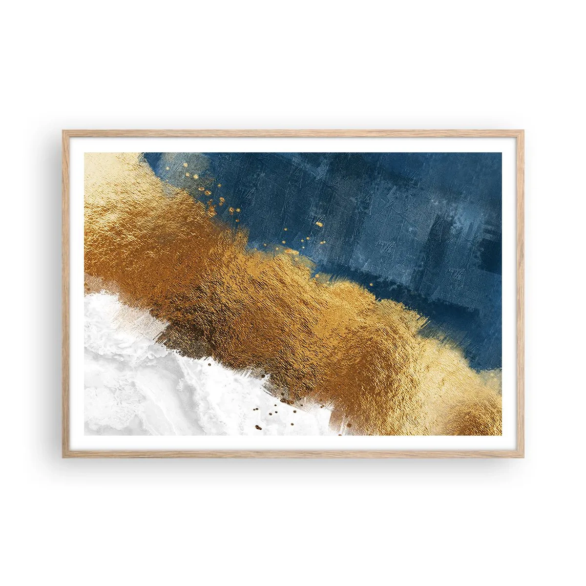 Poster in einem Rahmen aus heller Eiche - Farben des Sommers - 100x70 cm