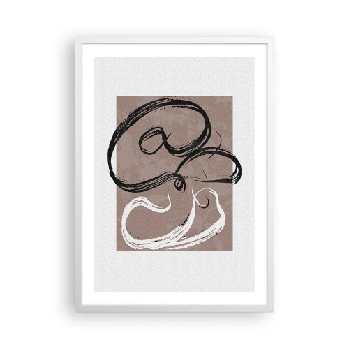 Poster in einem weißen Rahmen - Komposition – die Suche nach Fülle - 50x70 cm