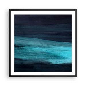 Poster in einem schwarzem Rahmen - Gehen Sie mit dem Strom - 60x60 cm