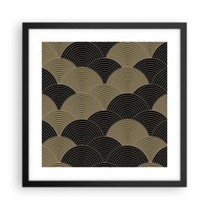 Poster in einem schwarzem Rahmen - Einheit in der Vielfalt - 40x40 cm