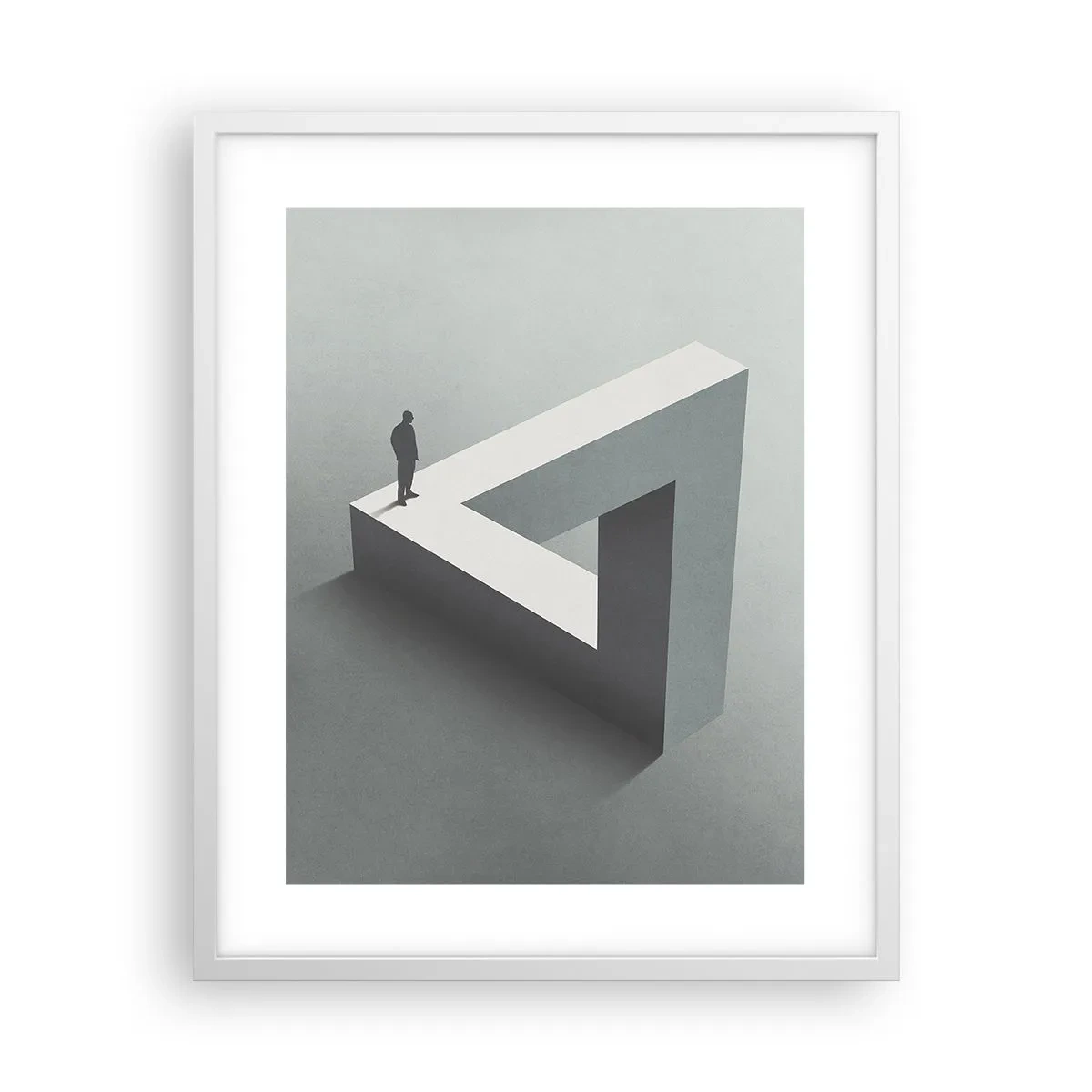 Poster in einem weißen Rahmen - Es ist also doch möglich - 40x50 cm