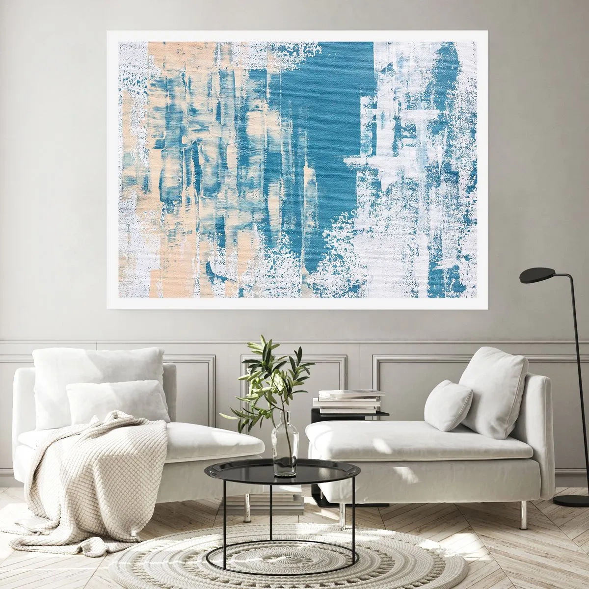 Poster - Durch einen Eiszapfen - 50x40 cm