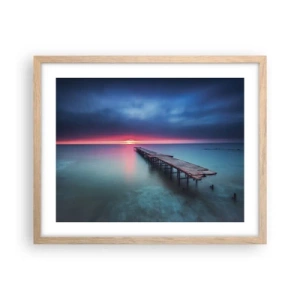 Poster in einem Rahmen aus heller Eiche - Zwischen Himmel und Erde - 50x40 cm