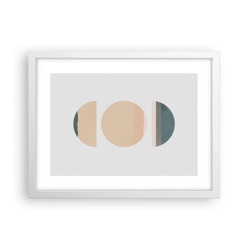 Poster in einem weißen Rahmen - Ein Rad hinter dem anderen… - 40x30 cm