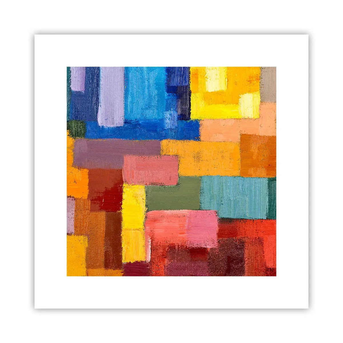 Poster - Jeder ist anders, alle bunt - 30x30 cm