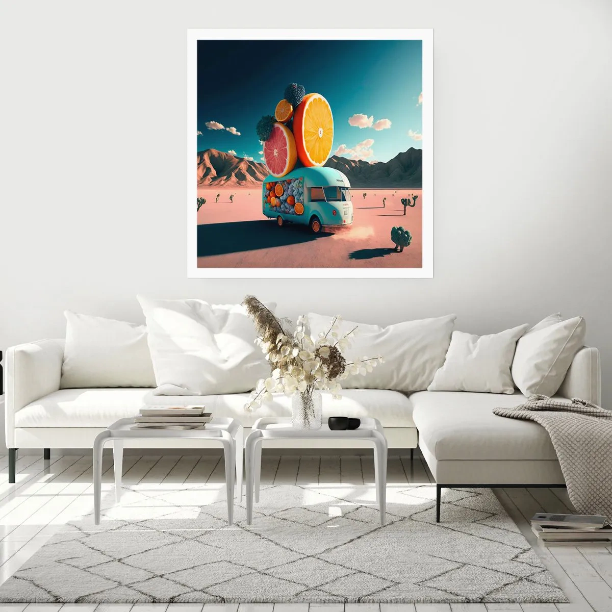 Poster - Geschmack von Urlaub - 60x60 cm