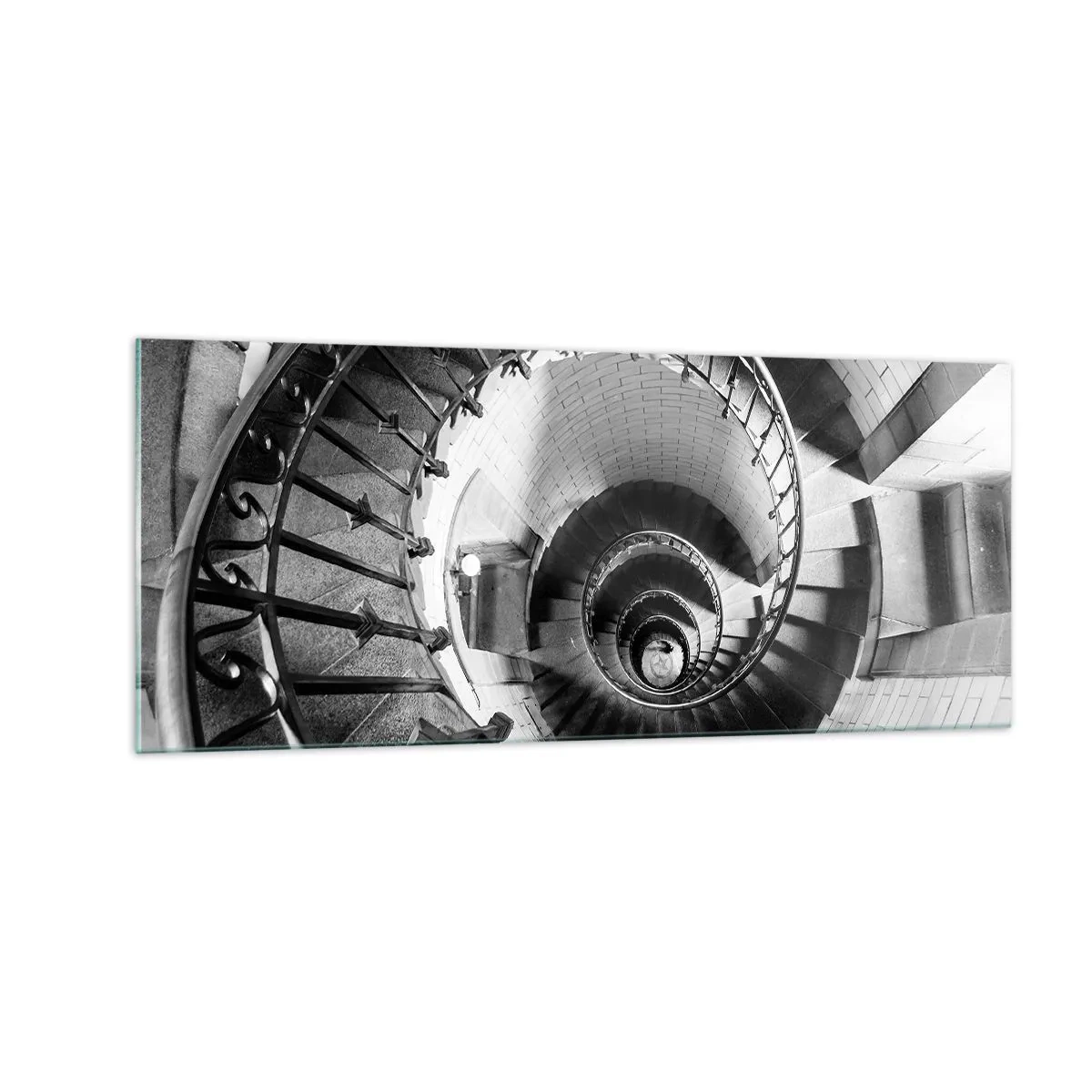 Glasbild - Bild auf glas - Höher und höher - 100x40 cm