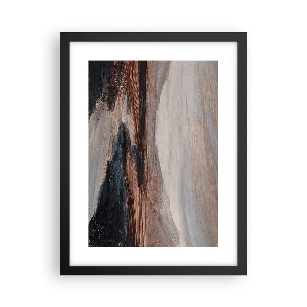 Poster in einem schwarzem Rahmen - Ruhiges Tal - 30x40 cm