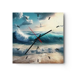 Wanduhr - Glasuhr - Es summt nur für dich - 40x40 cm