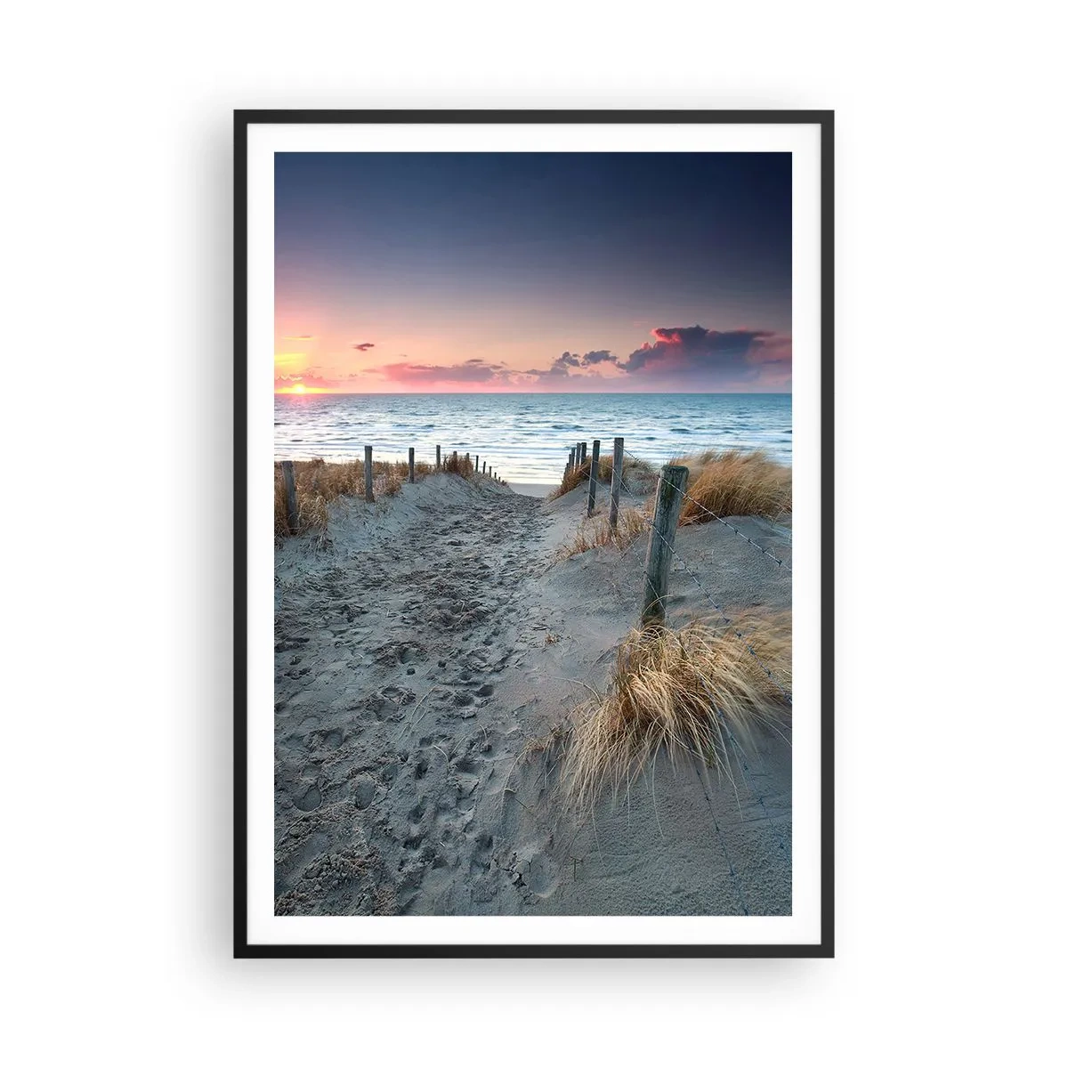 Poster in einem schwarzem Rahmen - Du hast einen Regenbogen aus strahlendem Licht verschüttet ... - 70x100 cm