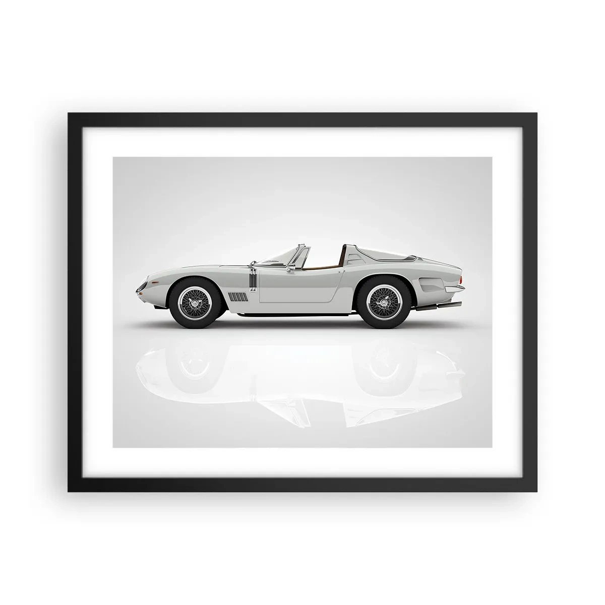 Poster in einem schwarzem Rahmen - Spaß versprochen - 50x40 cm