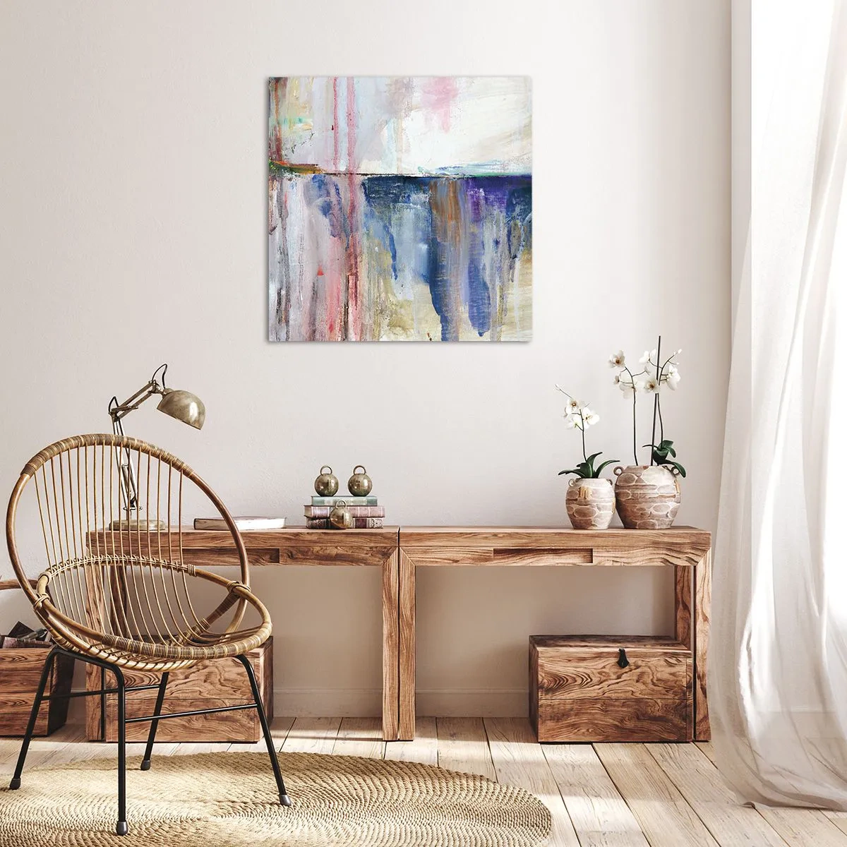 Bild auf Leinwand - Leinwandbild - Bunte Eindrücke und Assoziationen - 60x60 cm