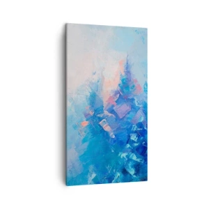 Bild auf Leinwand - Leinwandbild - Winter-Abstraktion - 45x80 cm