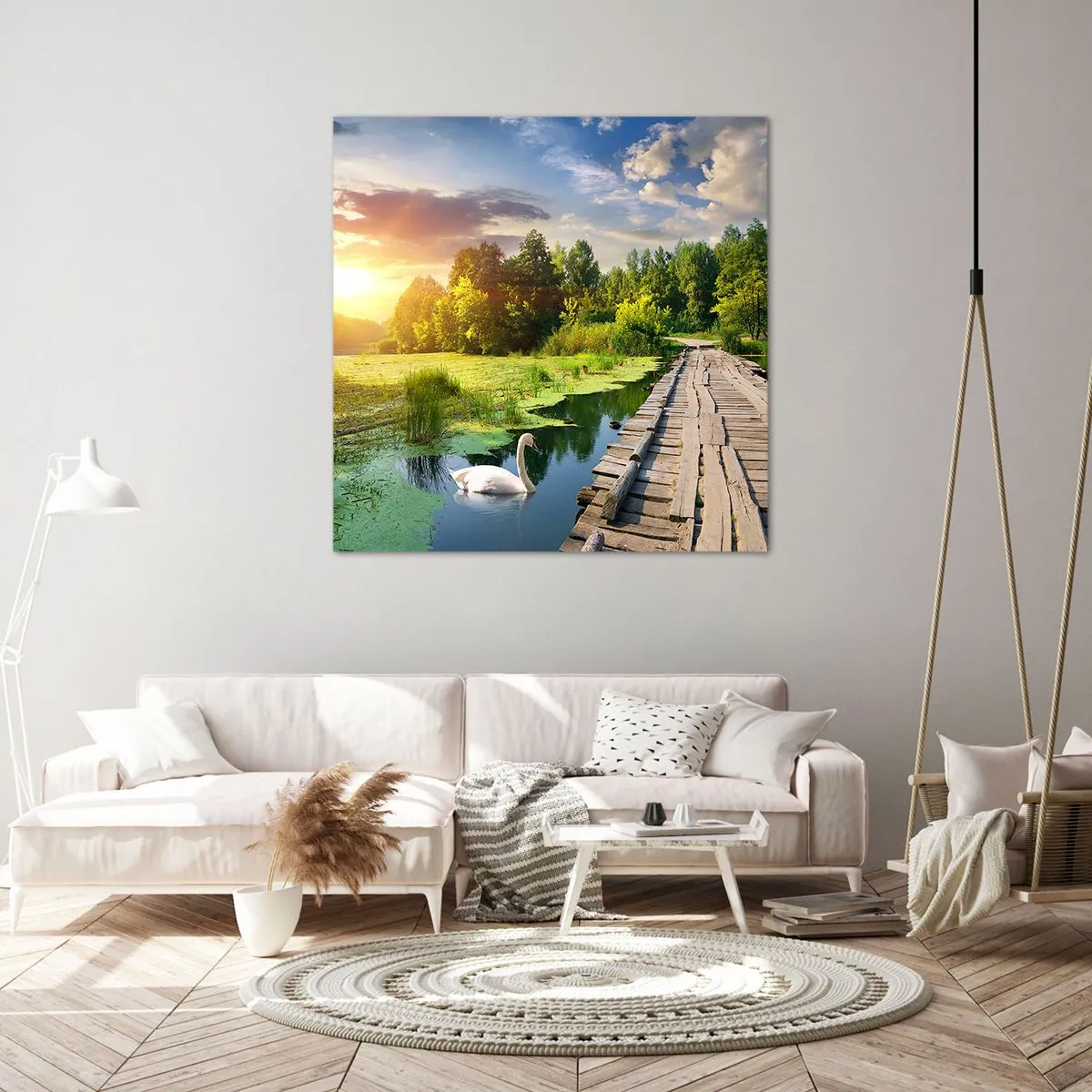 Bild auf Leinwand - Leinwandbild - Sommer, Sommer überall - 40x40 cm