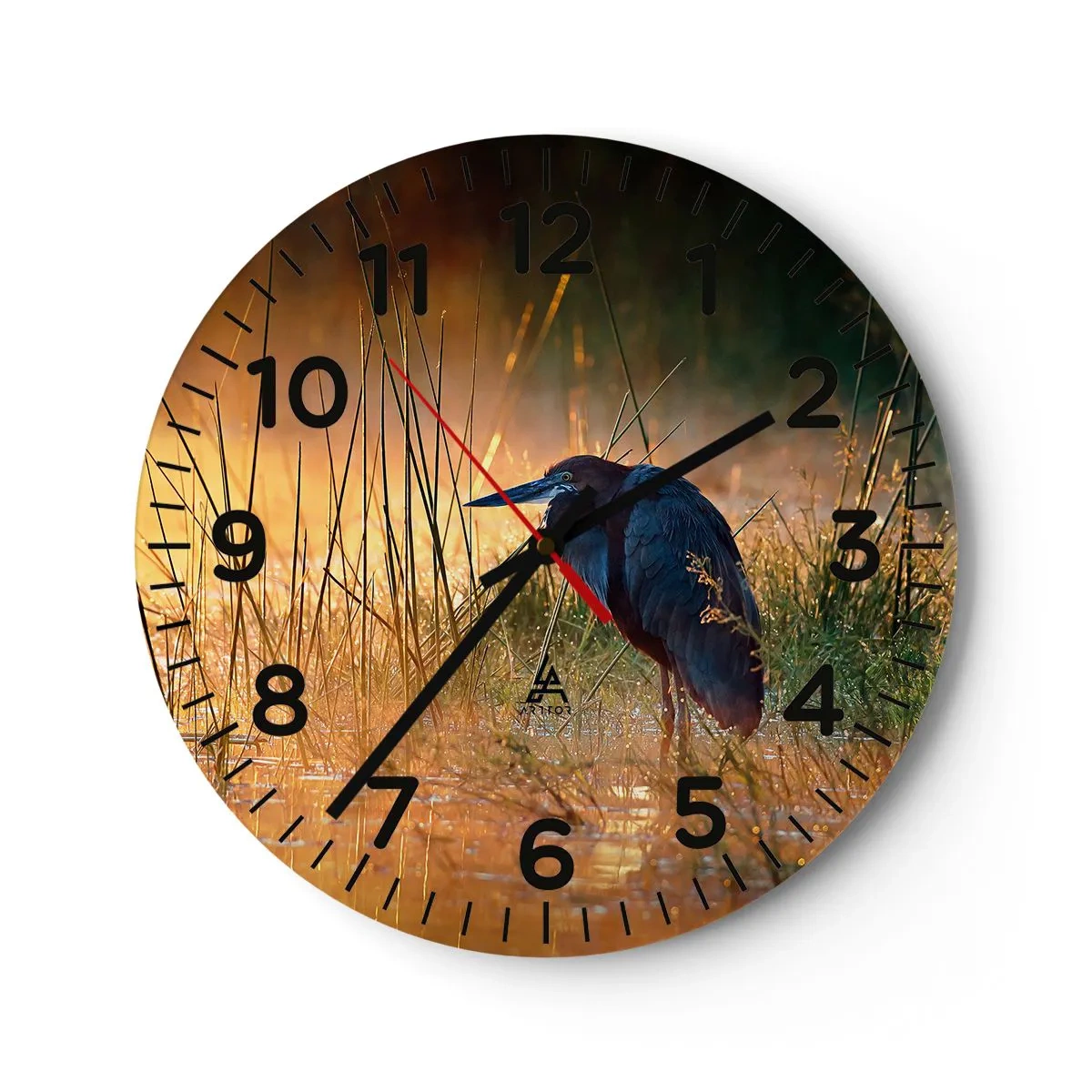 Wanduhr - Glasuhr - Komm, gib mir eine Pause mit diesen Fotos - 40x40 cm