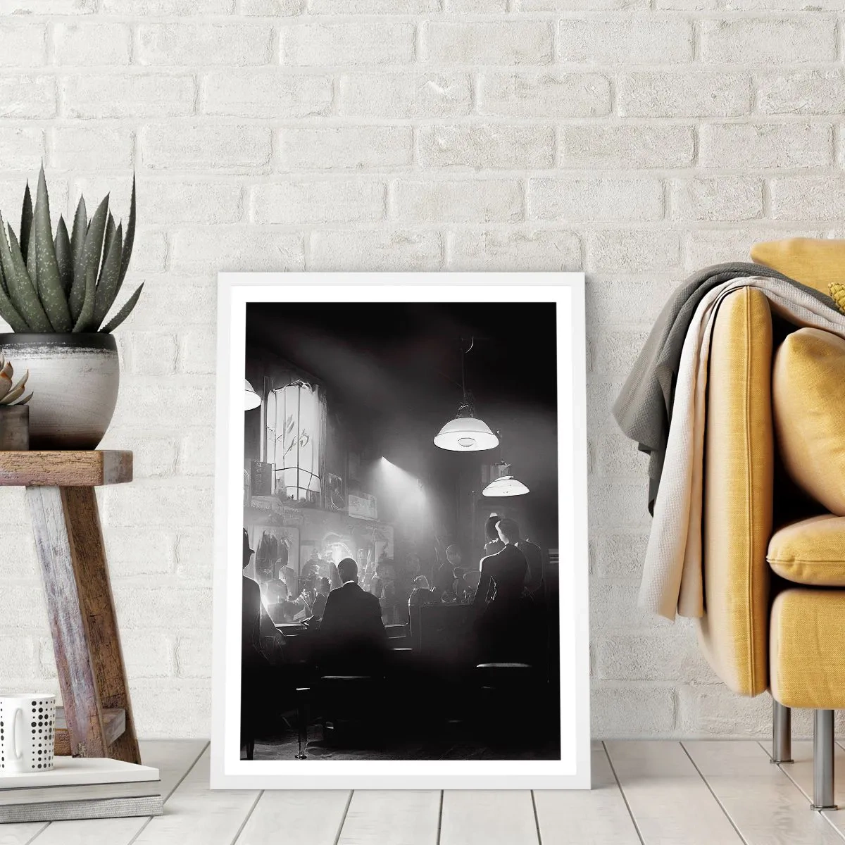 Poster in einem weißen Rahmen - In Jazz-Atmosphäre - 50x70 cm