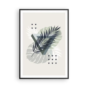 Poster in einem schwarzem Rahmen - Natur und Geometrie – zwei Ordnungen? - 70x100 cm