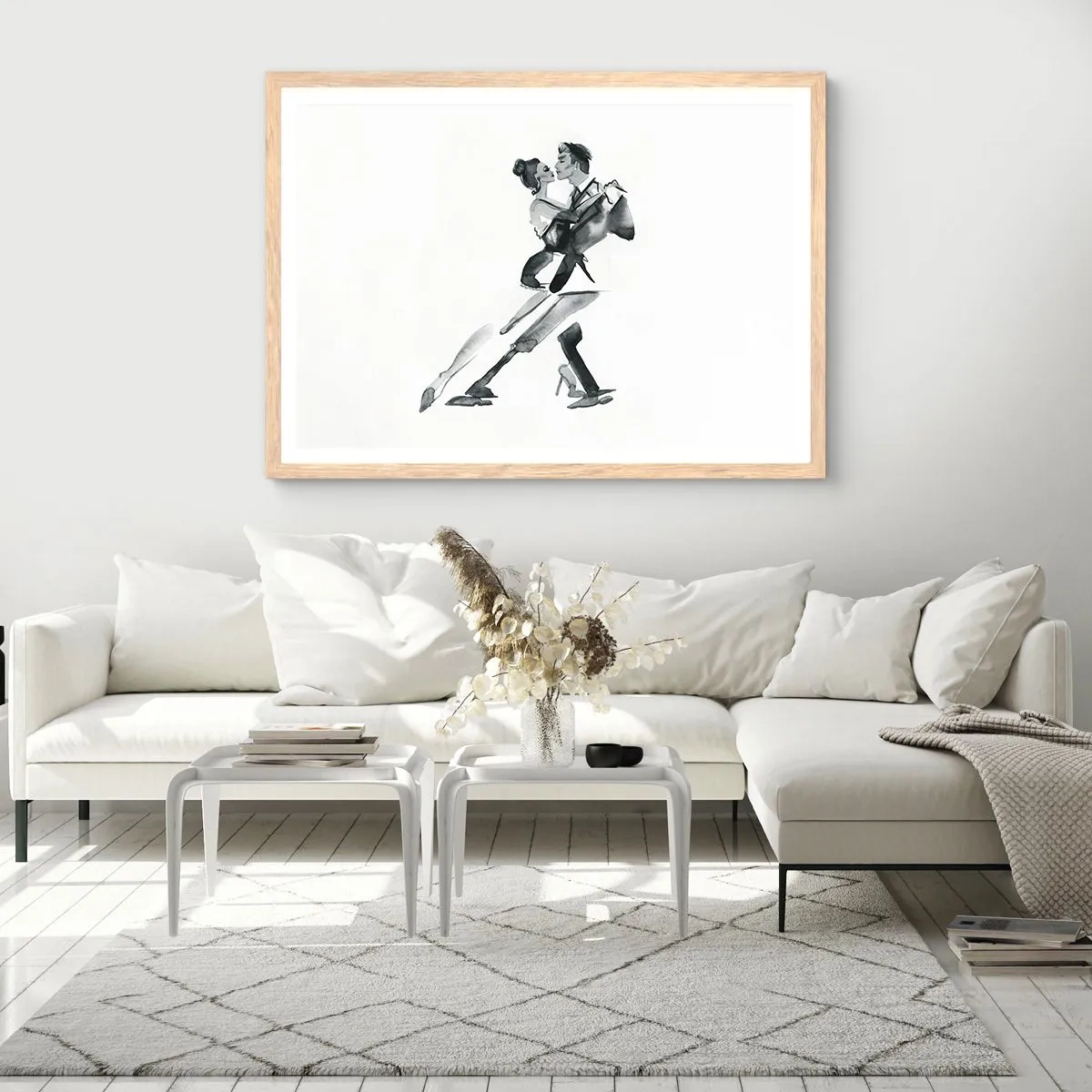 Poster in einem Rahmen aus heller Eiche - In einem Schlag - 100x70 cm