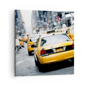 Bild auf Leinwand - Leinwandbild - Nur in dieser Stadt - 50x50 cm