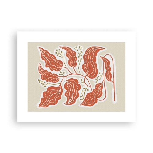 Poster - Im Folkstil und korallenartig - 40x30 cm