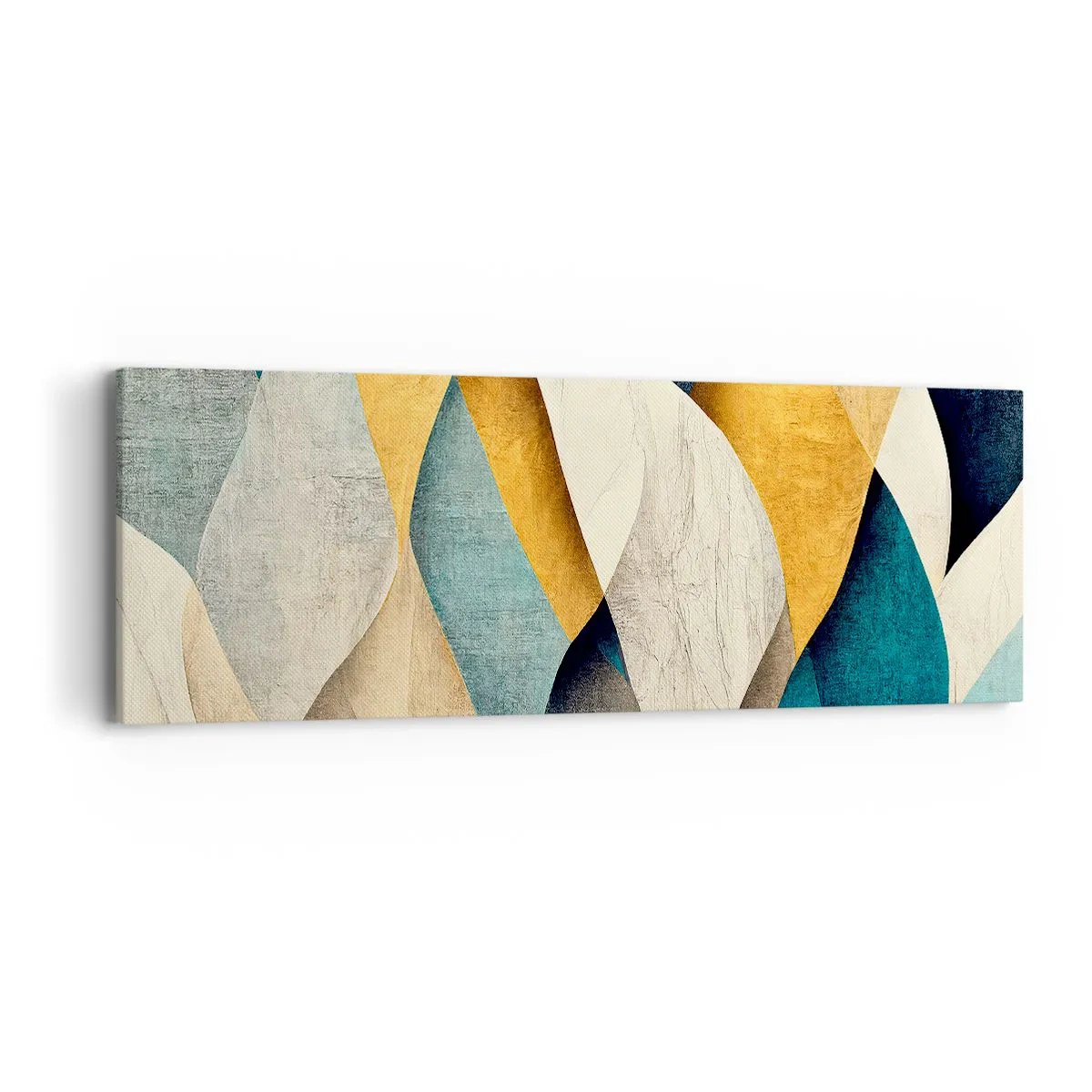 Bild auf Leinwand - Leinwandbild - Rhythmus und Welle - 90x30 cm