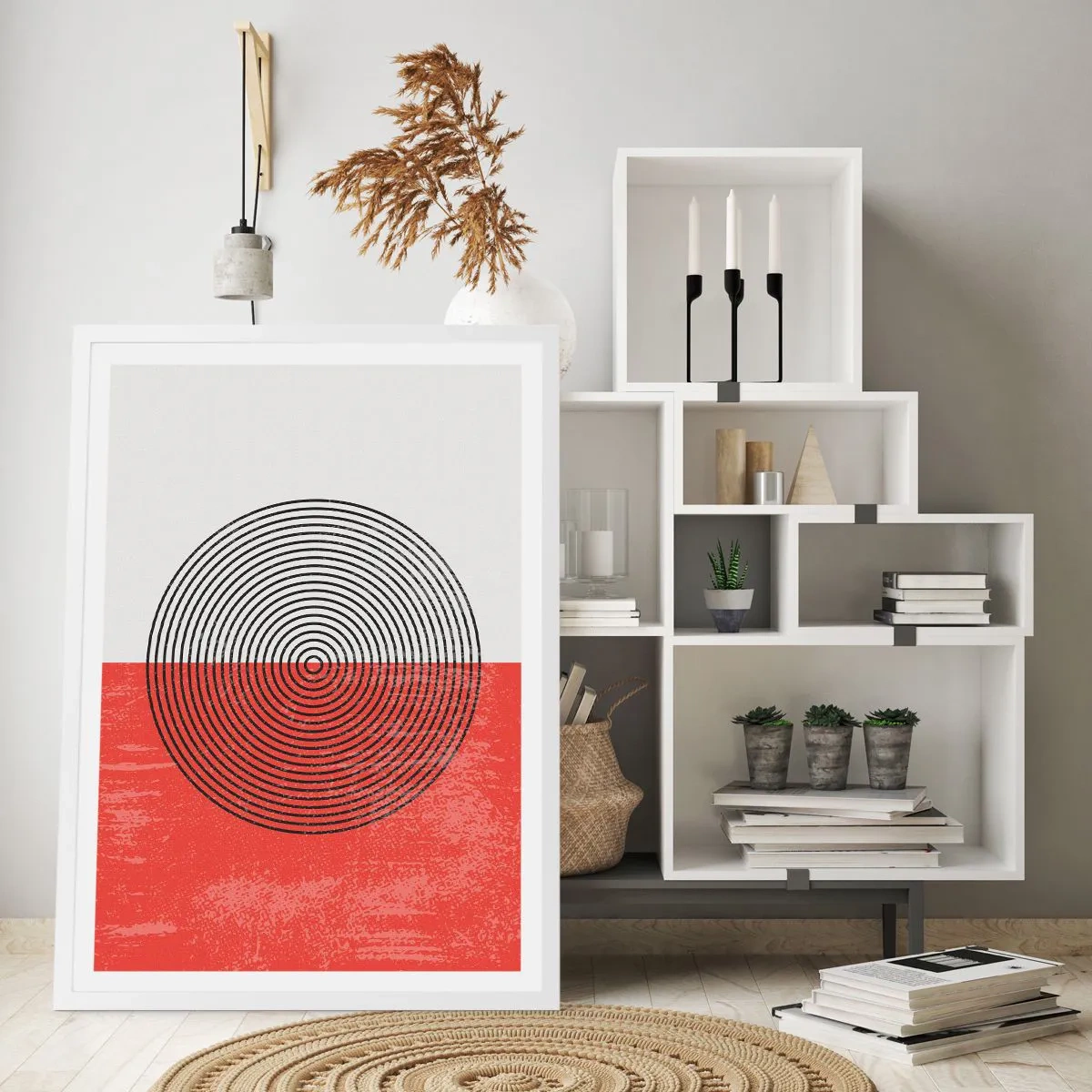 Poster in einem weißen Rahmen - Auf den Punkt gebracht - 70x100 cm