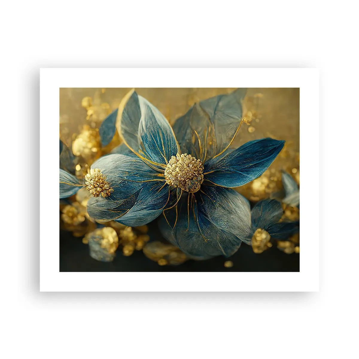 Poster - Mit Gold blühen - 50x40 cm