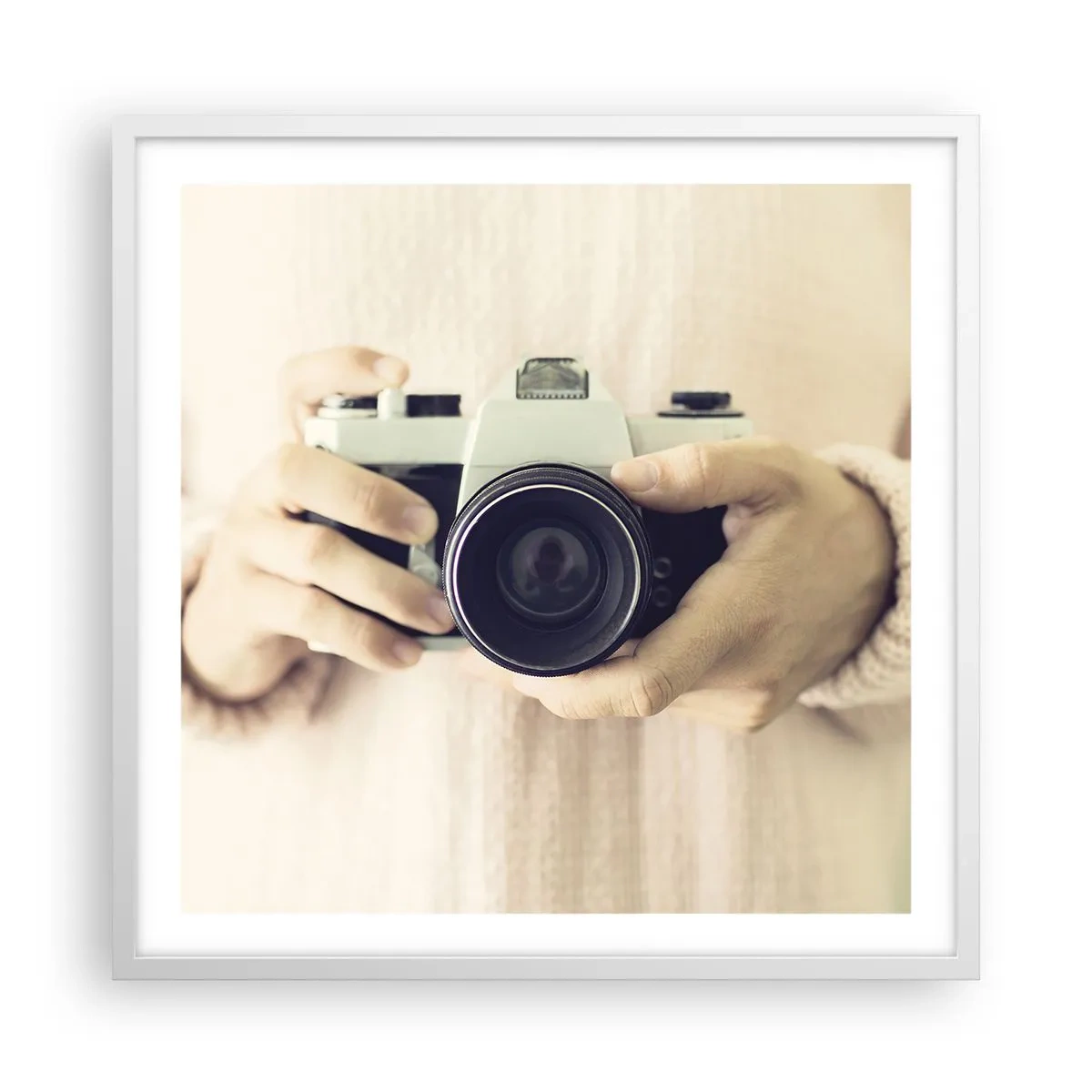 Poster in einem weißen Rahmen - Um mehr zu sehen ... - 60x60 cm