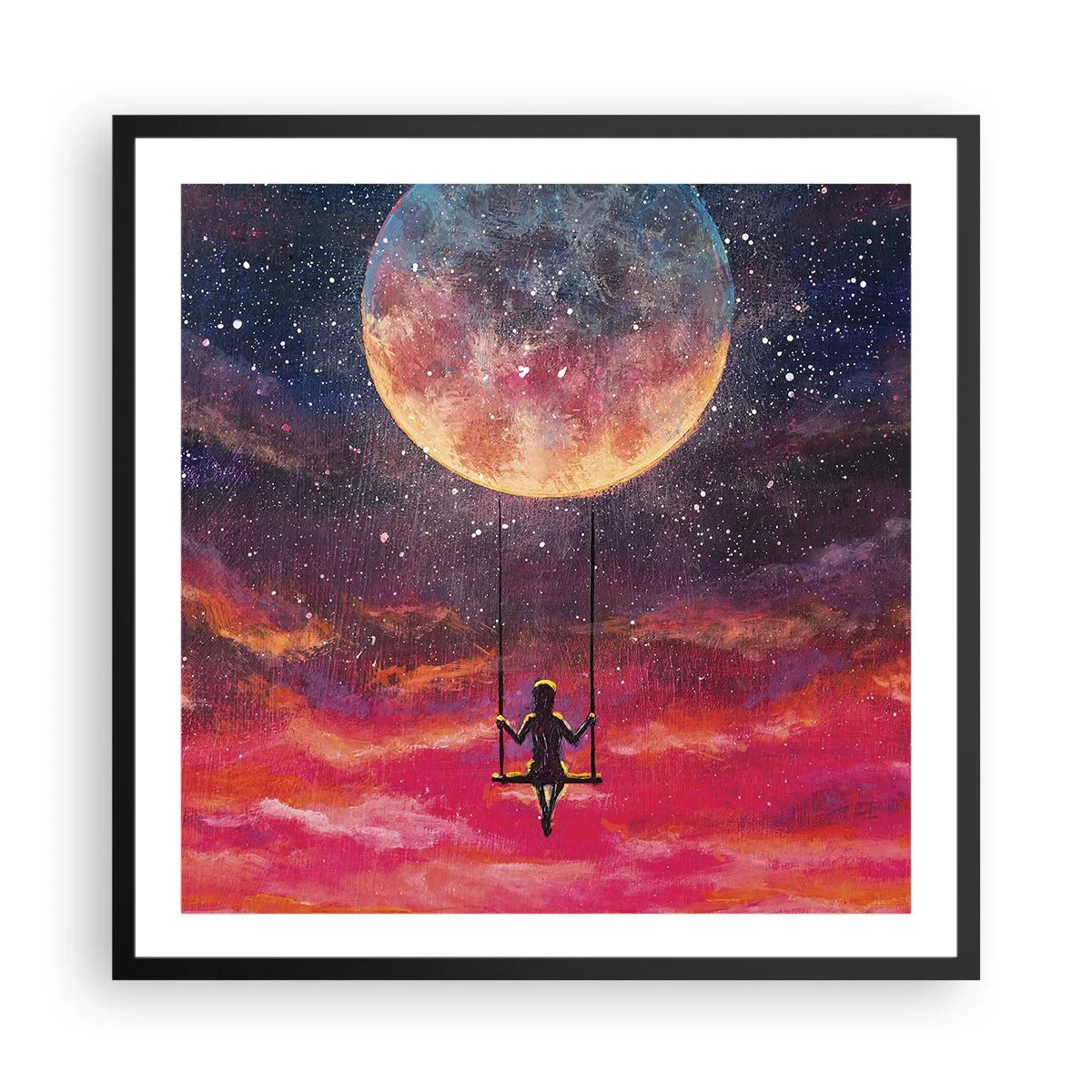 Poster in einem schwarzem Rahmen - Traum - 60x60 cm