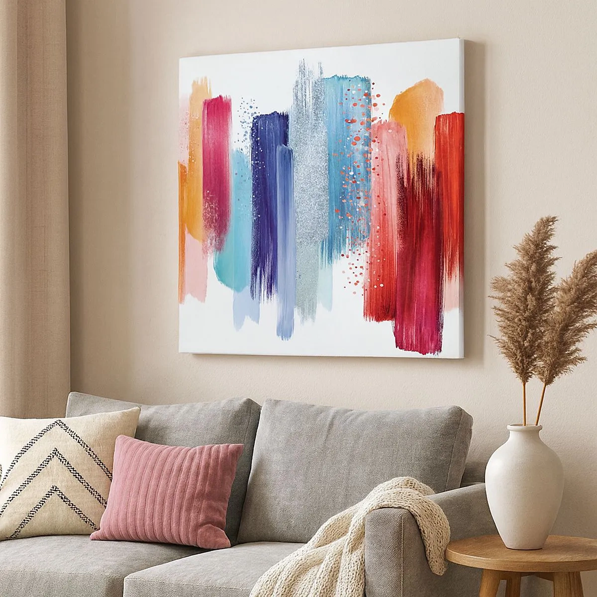 Bild auf Leinwand - Leinwandbild - Auf und ab - 30x30 cm