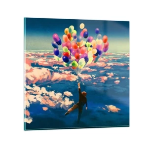 Glasbild - Bild auf glas - Ein Kindheitstraum wird wahr - 70x70 cm