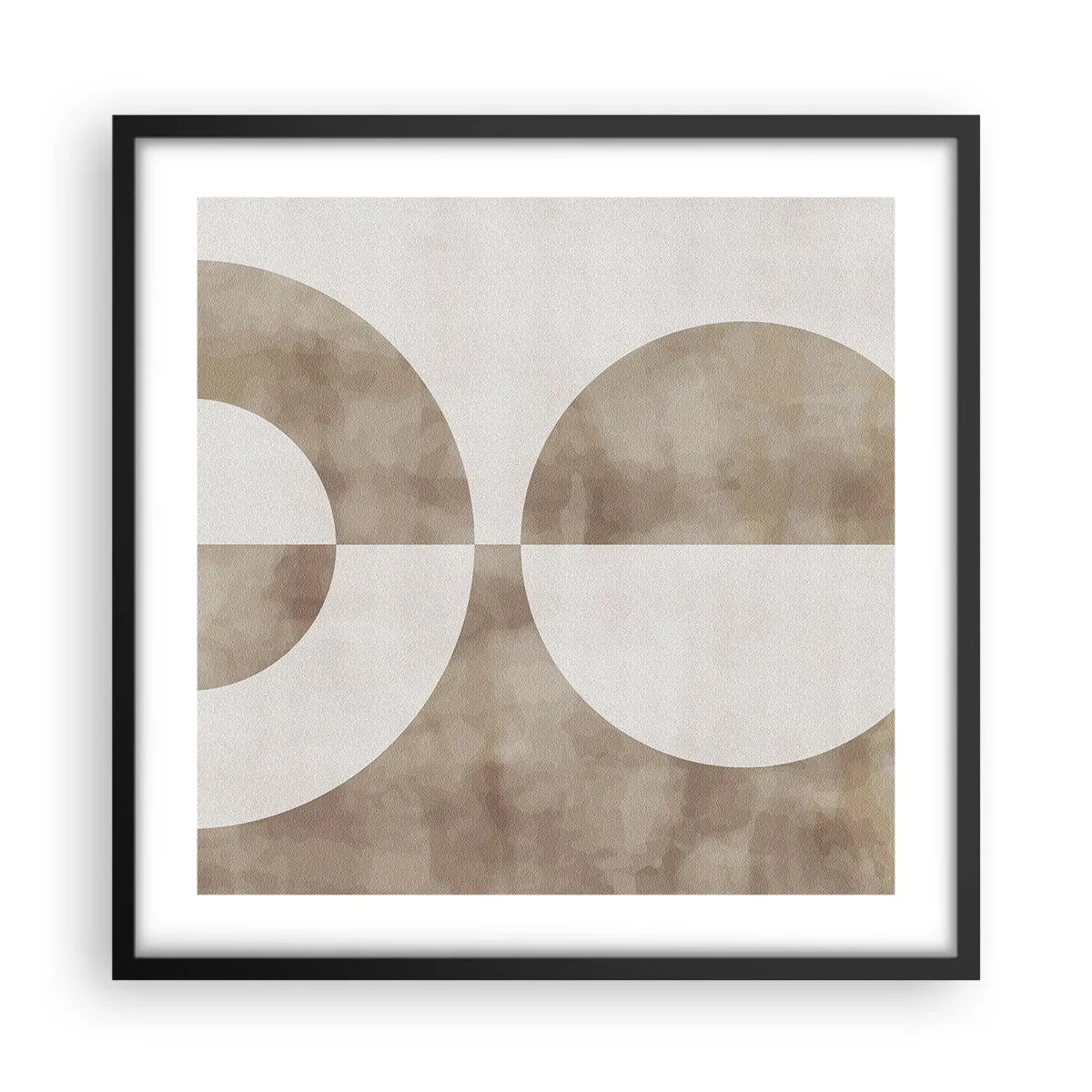 Poster in einem schwarzem Rahmen - Ähnlichkeiten und Unterschiede - 50x50 cm