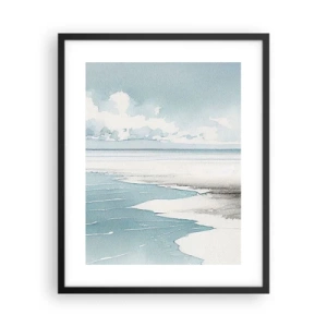 Poster in einem schwarzem Rahmen - Sanfte Flut - 40x50 cm
