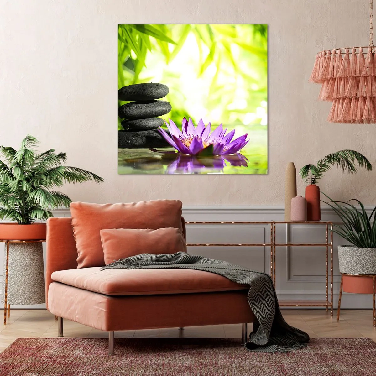 Bild auf Leinwand - Leinwandbild - In einem Bambusbusch - 30x30 cm