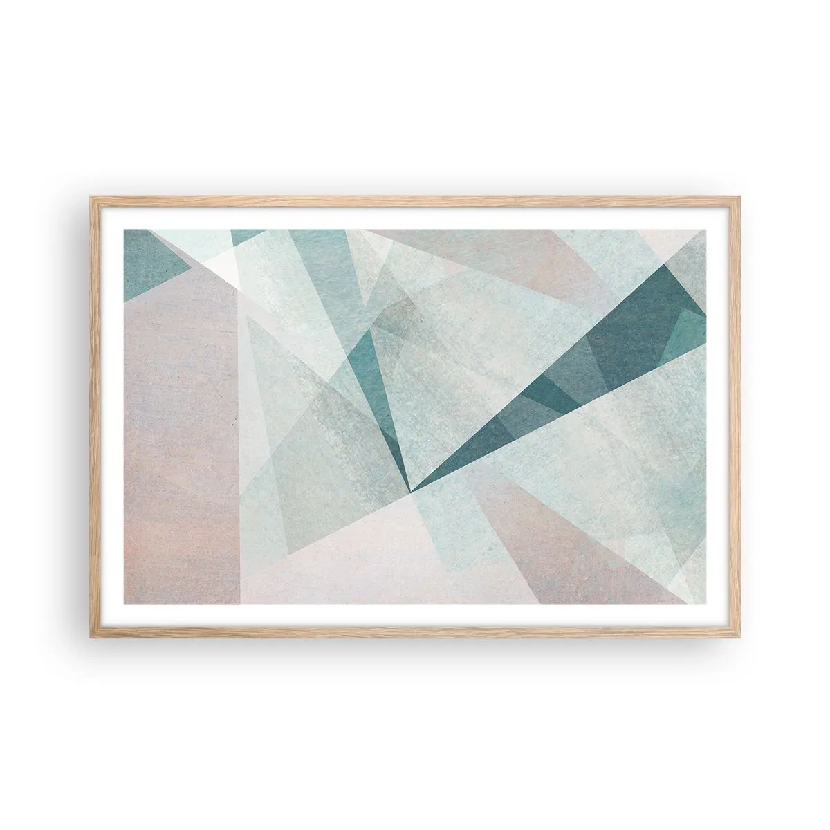 Poster in einem Rahmen aus heller Eiche - Einfach aber dynamisch - 91x61 cm