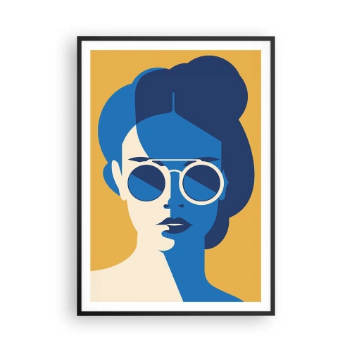 Poster in einem schwarzem Rahmen - Urlaubslook - 70x100 cm