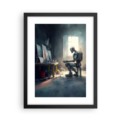 Poster in einem schwarzem Rahmen - Schöpfungsakt - 30x40 cm