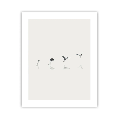 Poster - Vier einfache Schritte - 40x50 cm