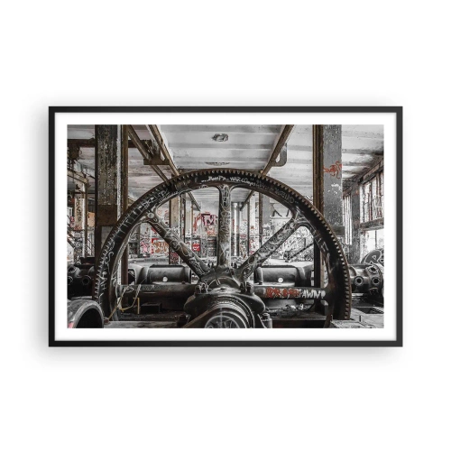 Poster in einem schwarzem Rahmen - Das geheime Leben der Fabrik - 91x61 cm