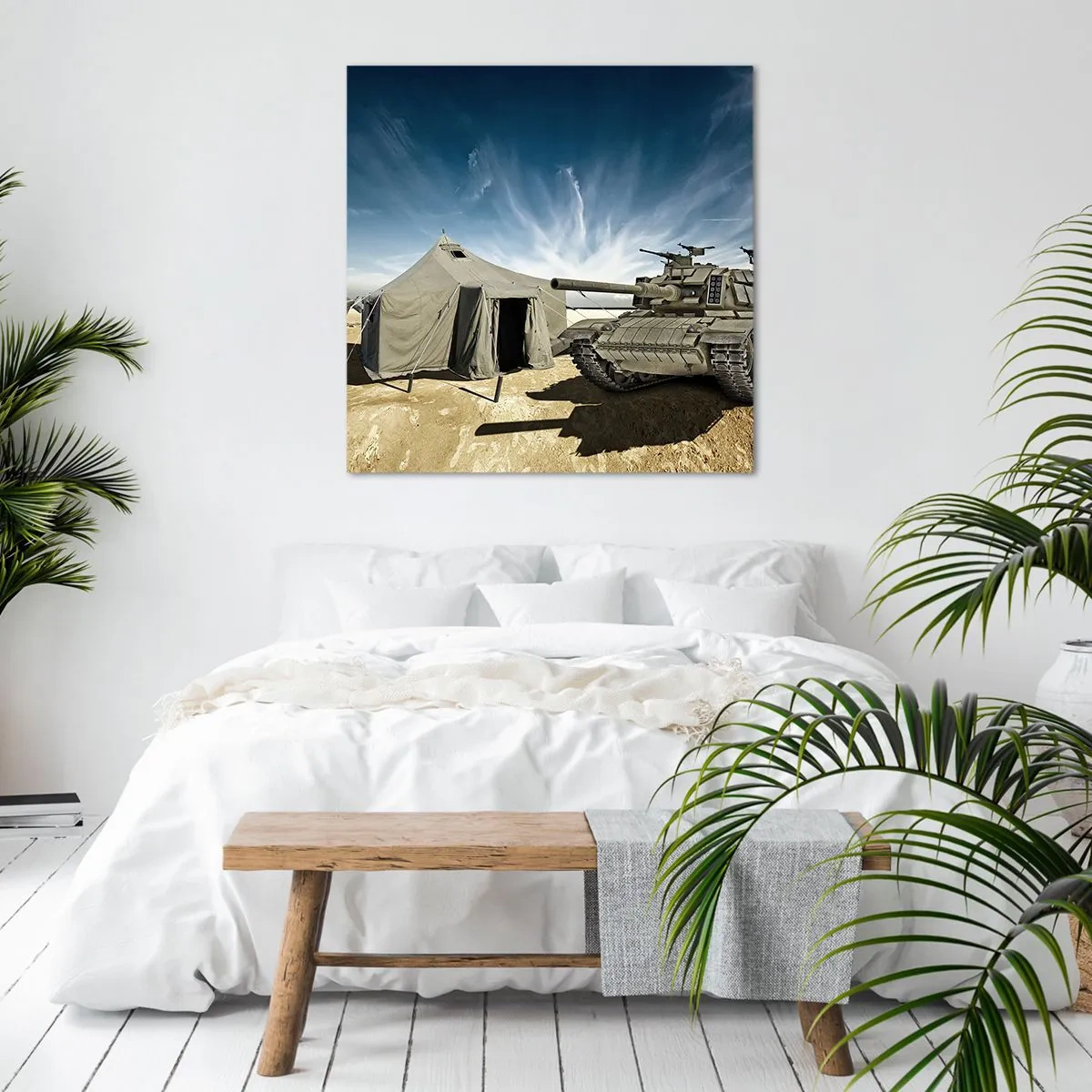 Bild auf Leinwand - Leinwandbild - Ein militärischer Traum - 70x70 cm