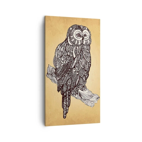 Bild auf Leinwand - Leinwandbild - Kunstvolle Ornamente der Weisheit - 45x80 cm