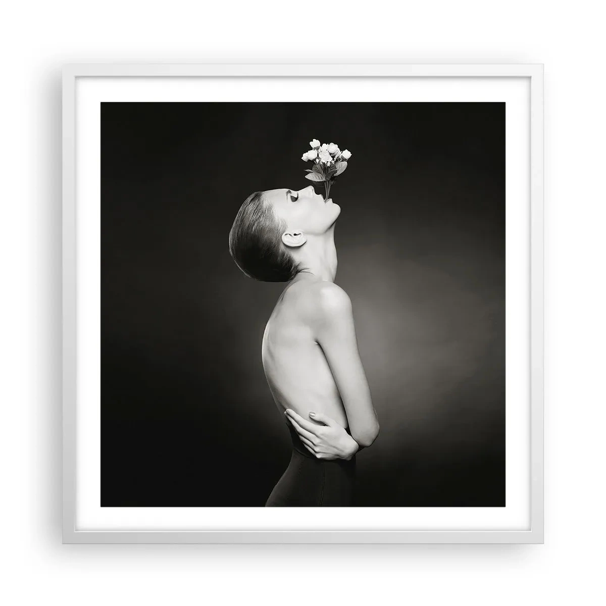 Poster in einem weißen Rahmen - Exzentrische Eleganz - 60x60 cm