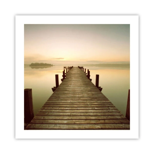 Poster - Tagesanbruch, Morgendämmerung, Licht - 50x50 cm