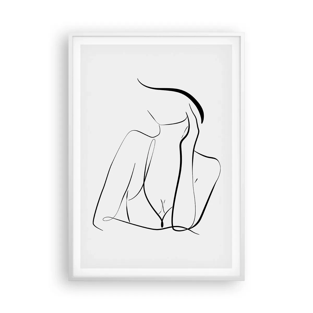 Poster in einem weißen Rahmen - Auf der Traumwelle - 70x100 cm