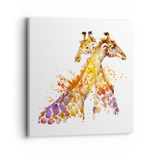 Bild auf Leinwand - Leinwandbild - Ist es Freundschaft oder ist es Baby? - 40x40 cm