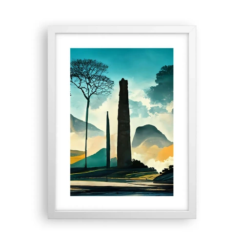 Poster in einem weißen Rahmen - Immer höher und höher - 30x40 cm