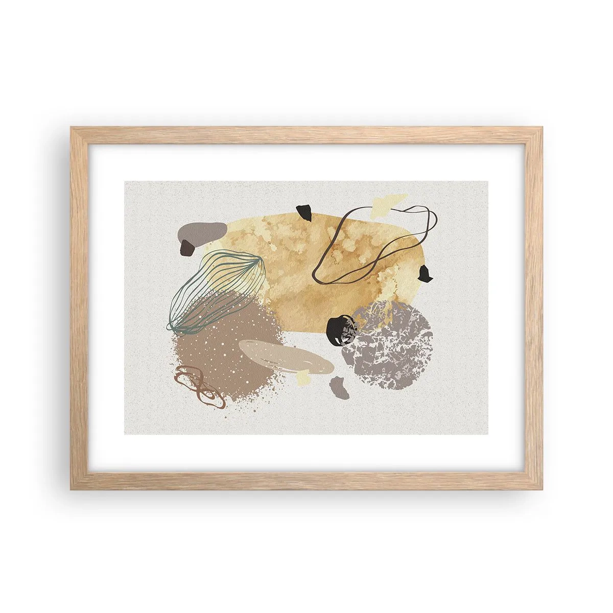 Poster in einem Rahmen aus heller Eiche - Angewandte Plumkologie - 40x30 cm